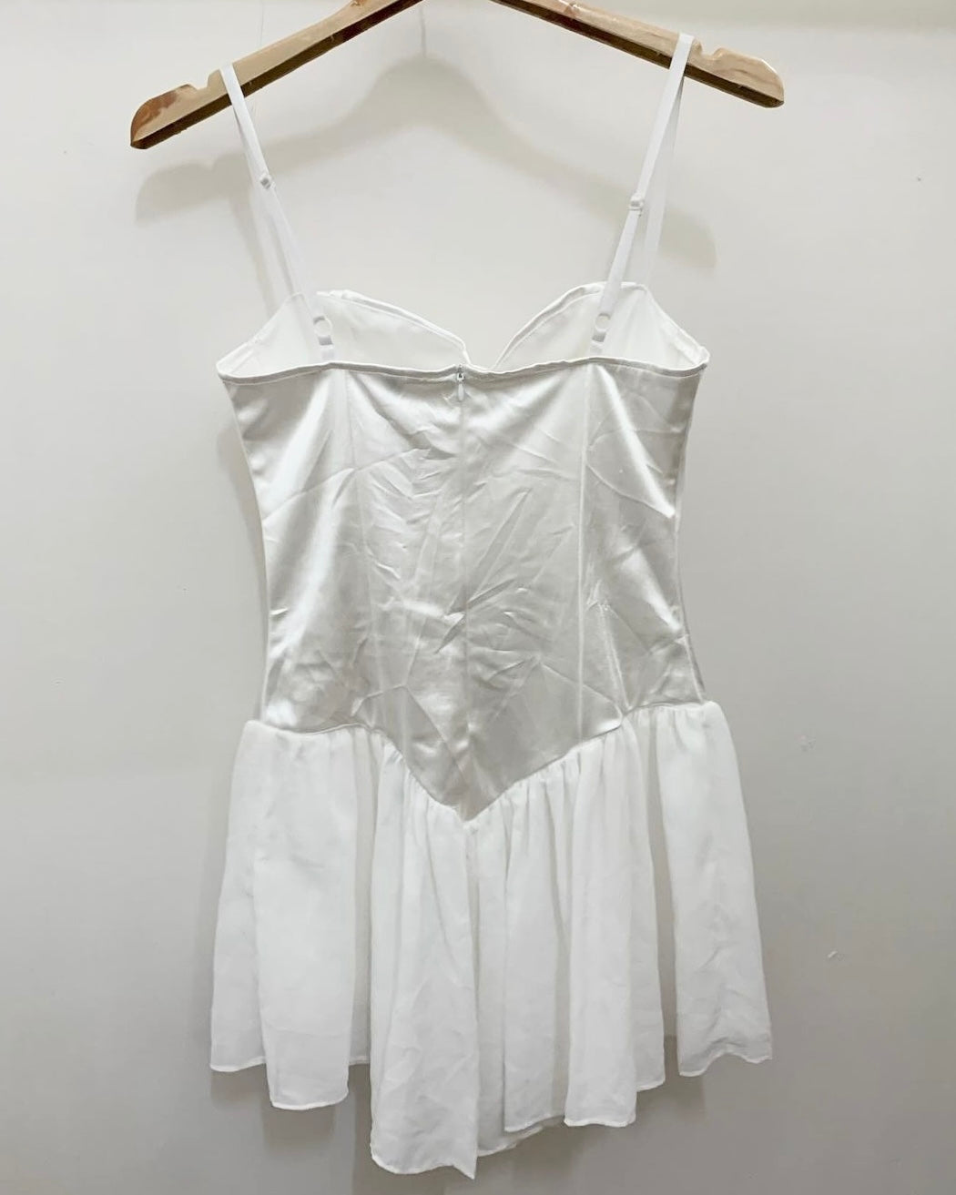 90s white silk dress