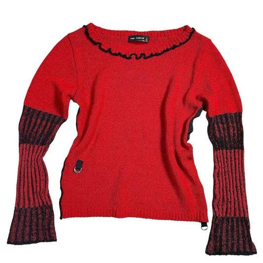 Cop Copine red knit top