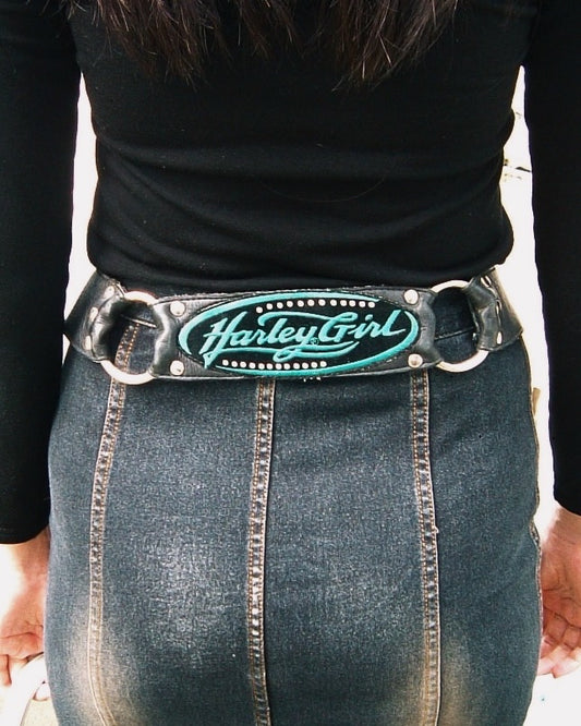 90s Harley Girl leather belt