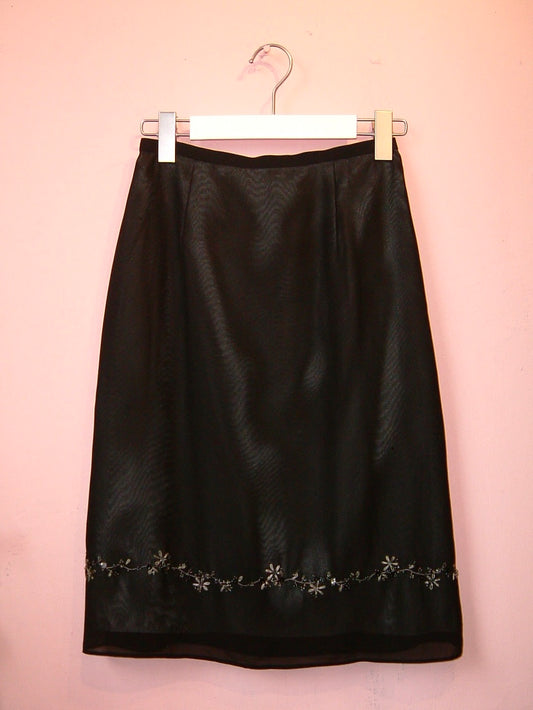 Black Skirt With Beads