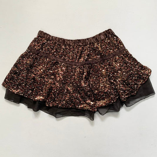 80s brown fafa skirt