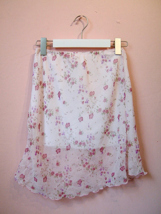Pinkish Floral Skirt
