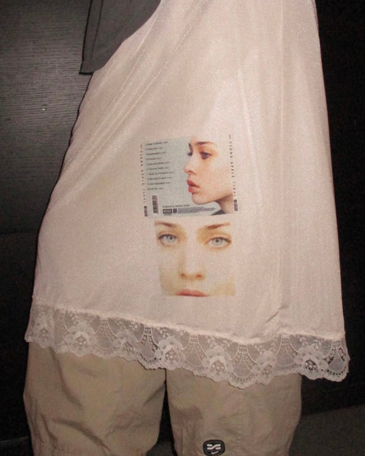 “Fiona apple”silk lace skirt