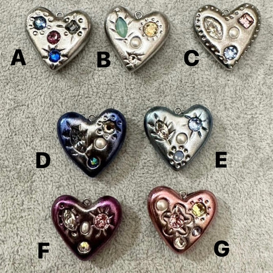Heart crystal 925 sliver necklace(S)